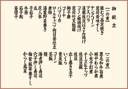 御献立